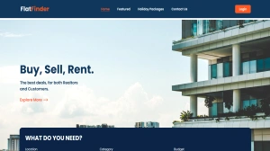 FlatFinder - Free Responsive Real Estate Landing Website