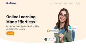 MindHaven - Free Bootstrap Online Learning Template