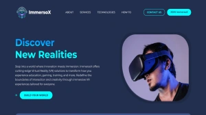 ImmersoX - VR Solutions & Bootstrap Landing Page Template