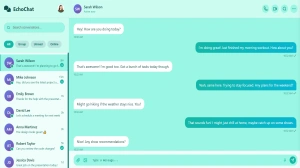 EchoChat – Free Next-Gen Chat UI Template with Clean & Adaptive Design