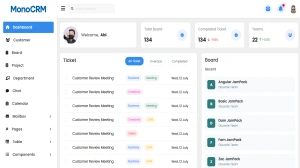 MonoCRM – Bootstrap CRM & Project Management Admin Template