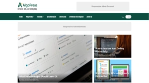 AlgoPress – High-Performance, SEO-Friendly Multi-Purpose Blogger Theme