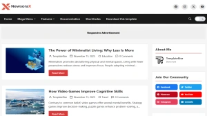 NewsoraX – Modern, Multi-Purpose & SEO-Friendly Blogger Theme